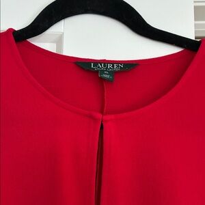 Lauren Ralph Lauren Vibrant Red Tunic